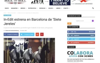 In Edit estrena en Barcelona Siete Jereles