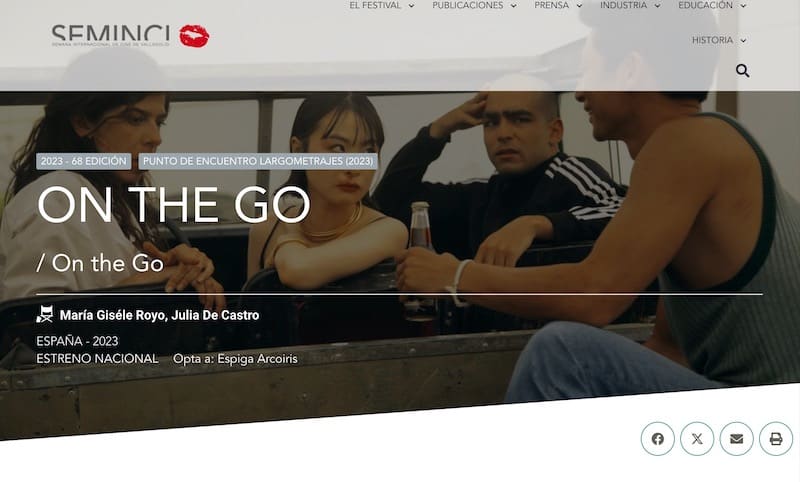 On the Go en Seminci de Valladolid 2024