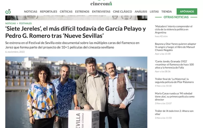 Prensa Cine con Ñ Siete Jereles