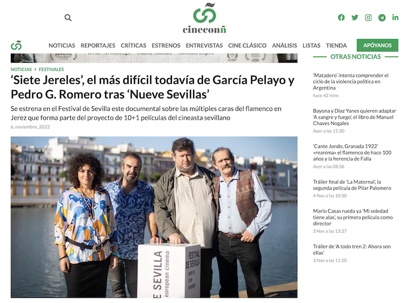 Prensa Cine con Ñ Siete Jereles