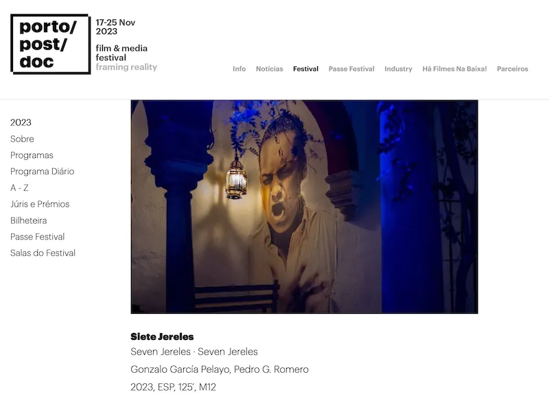 Siete Jereles de Gonzalo García Pelayo y Pedro G. Romero en PortoPostDoc 2023
