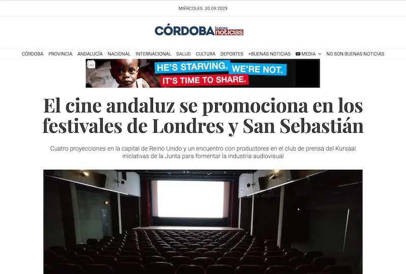 Abre el Festival con la intervención en la sala de uno de sus productores Gervasio Iglesias;
