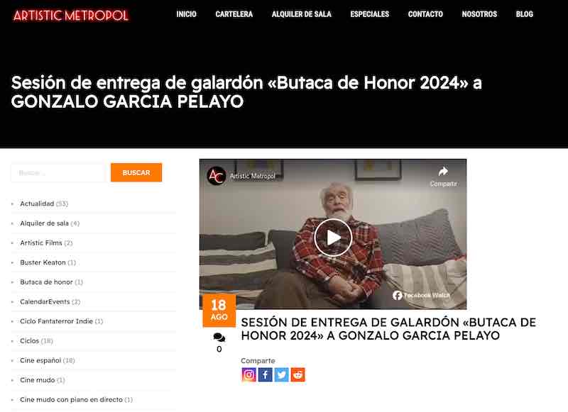 GONZALO GARCIA PELAYO Butaca de Honor