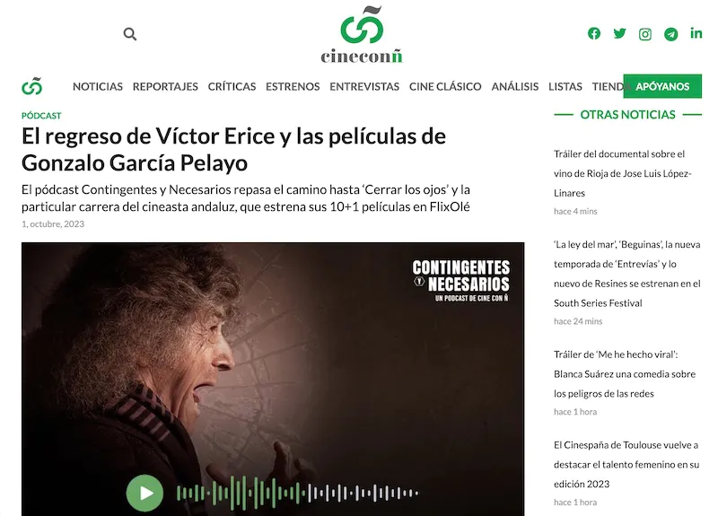 cine con ñ hablan de Gonzalo-García-Pelayo