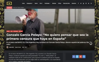 Engtrevista a Gonzalo García-Pelayo sobre Tu Coño y Siete Jereles en el BACIFI de Buenos Aires