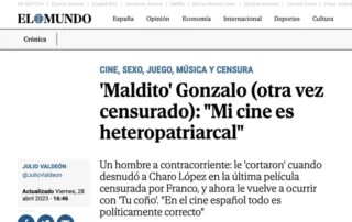 Entrevista en El Mundo sobre el cine de Gonzalo García-Pelayo
