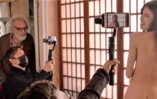 Alfonso García defendiendo la no prohibición de "Tu coño" 4 Pelicula Tu coño escena del rodaje