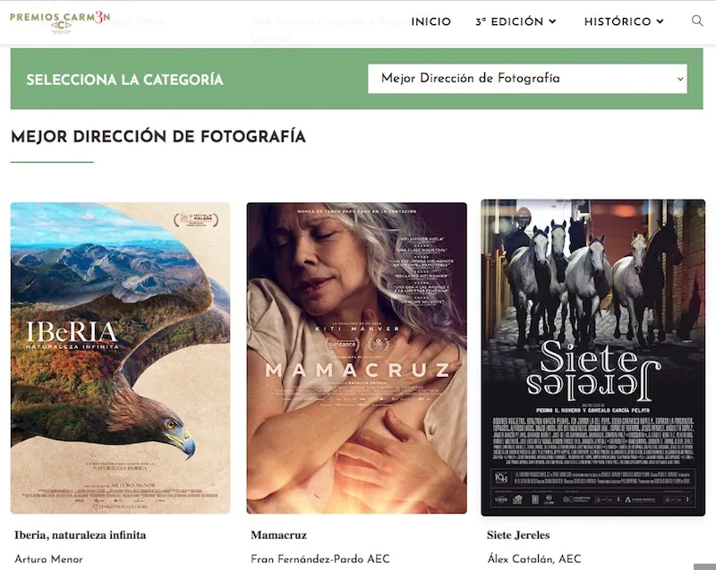 Premios Carmen 7 Jereles nominada