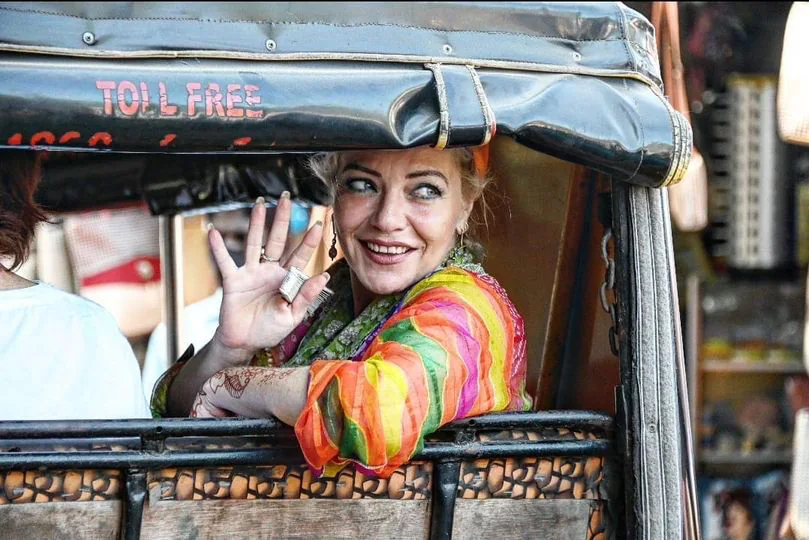 Selina del Río en la India